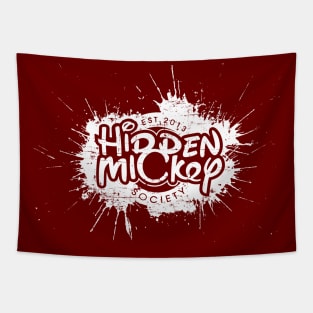 White Paint HMS Logo Tapestry