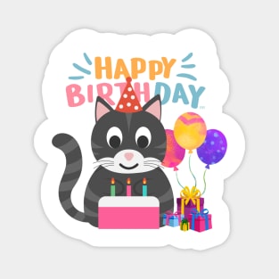 KITTY CAT HAPPY BIRTHDAY/ Kitten has a Birthday Magnet