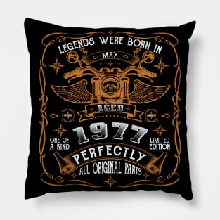 Legends Born In May 1977 44th Birthday Gift Pillow