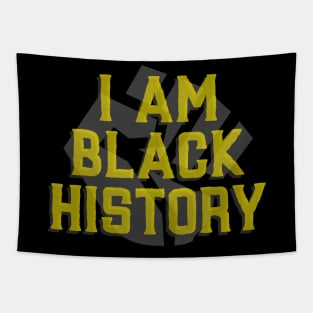 Black History/ Strong Black Hand Tapestry