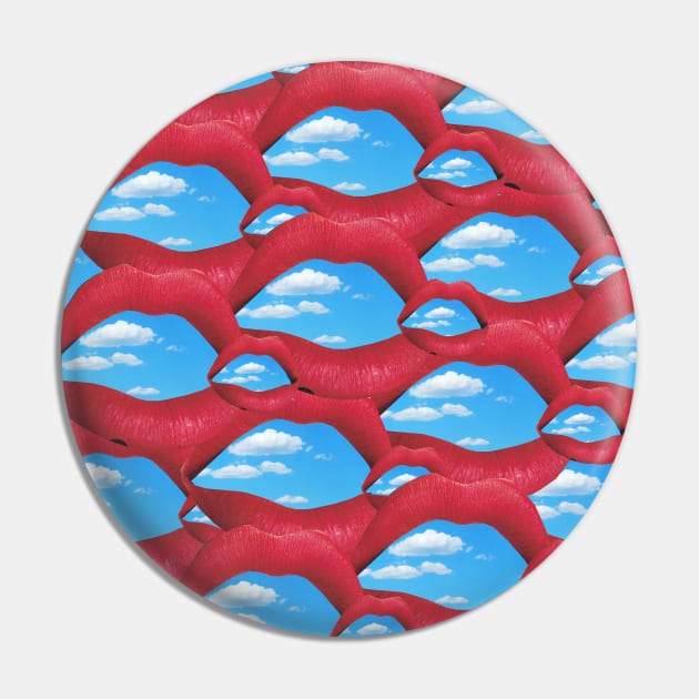 Lips in the Sky Pin by Luca Mainini