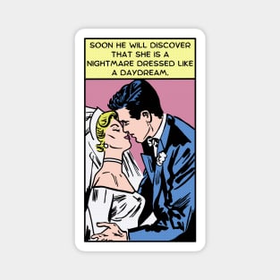 Comic Couple Get Married Magnet