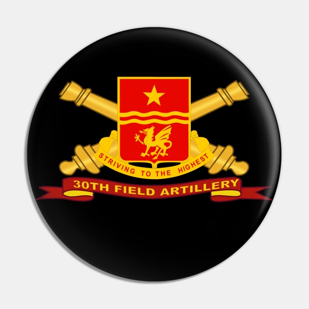 30th Field Artillery w Br - Ribbon Pin by twix123844