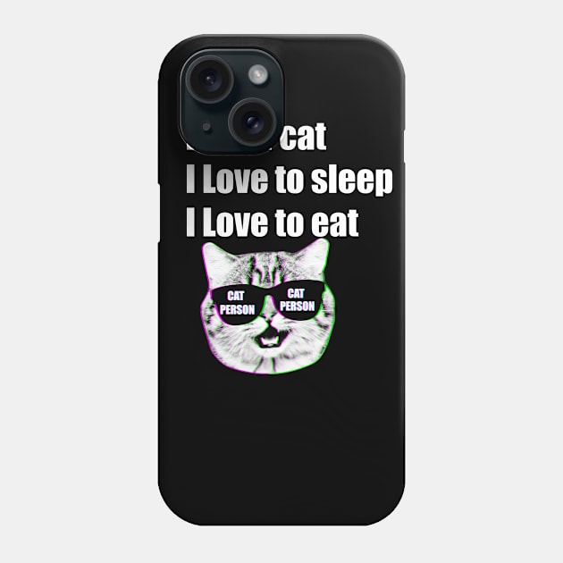 I am a cat Person Phone Case by MariaBg