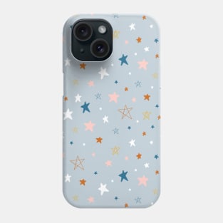 Seamless pattern with colorful stars Phone Case