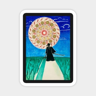 Samurai Path Illustration Magnet