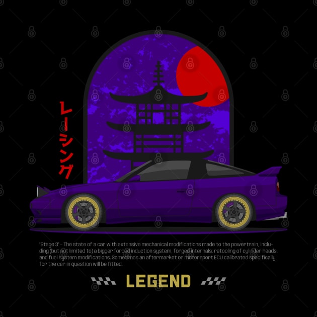 Tuner Purple S13 JDM by GoldenTuners