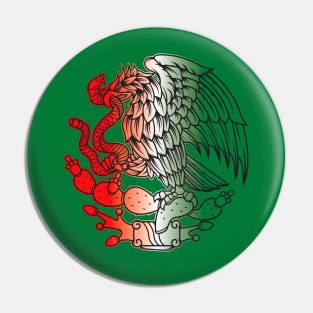 Mexican Flag Eagle Pin