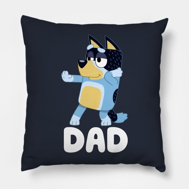 The Best Dad Pillow by PandjiSkull Art