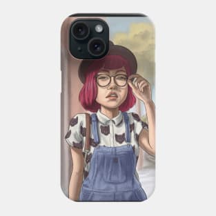 Hipster girl Phone Case