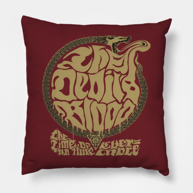 Blood rock Pillow by Purple Army Podcast