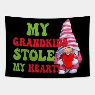 Gnome My Grandkids Stole My Heart Tapestry