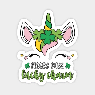 St. Patricks Day Little Miss Lucky Charm Magnet