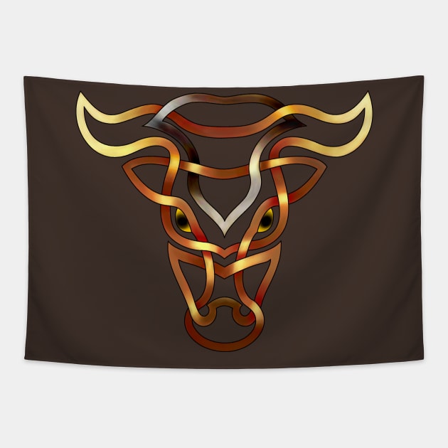 Bull Tapestry by KnotYourWorld4