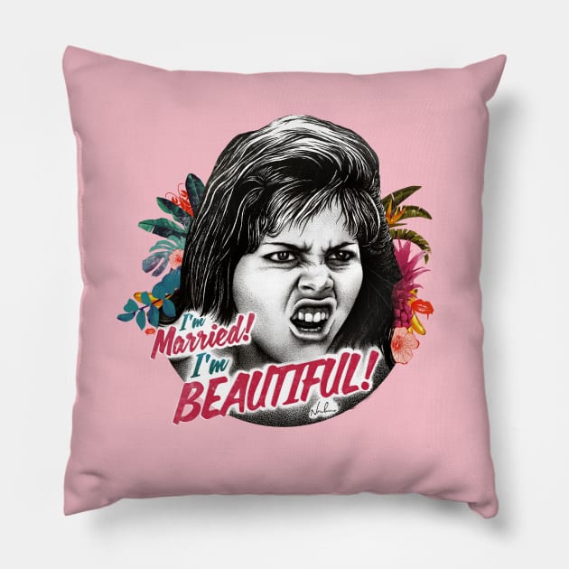 I'm Married! I'm Beautiful! Pillow by nordacious