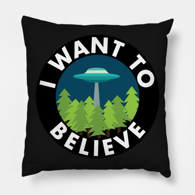 I Want To Believe Pillow by trippfritts