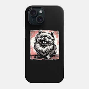 Retro Art Pomeranian Dog Lover Phone Case