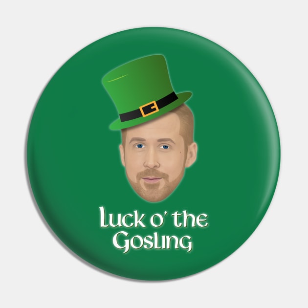 St. Patrick's Day - Luck O' the Gosling Pin by Lights, Camera, Podcast