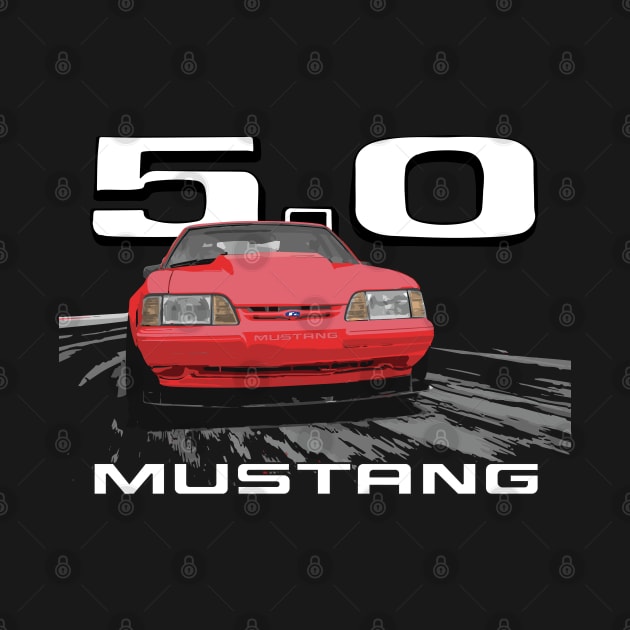 Mustang GT 5.0 LX Fox Body Notchback red by cowtown_cowboy