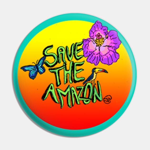 Save the Amazon Pin by charleyllama