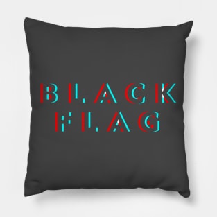 Black Flag Horizon Glitch Pillow