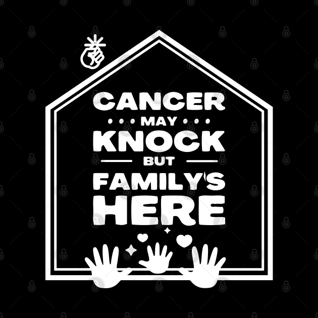 Lung cancer awareness white ribbon Cancer may knock but family's here by Shaderepublic