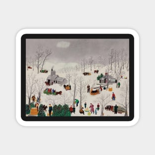 grandma moses Magnet