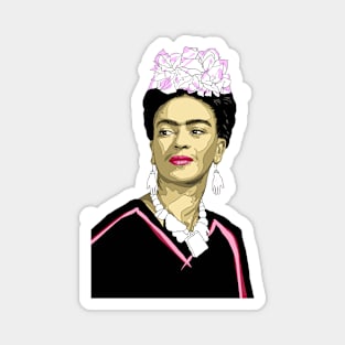 Frida Kahlo Pop Art Portrait Magnet