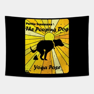 The Pooping Dog Yoga Pose Prayer to the Sun Every Morning Zen Master Tapestry
