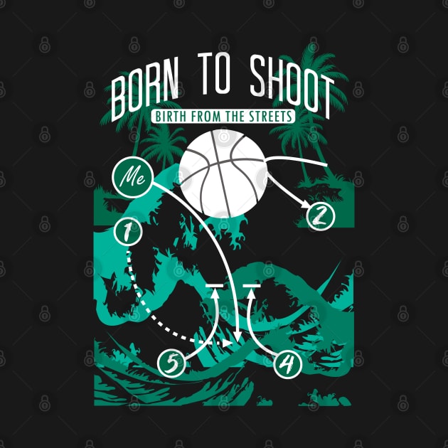 Basketball Born to shoot playbook 10 by HCreatives