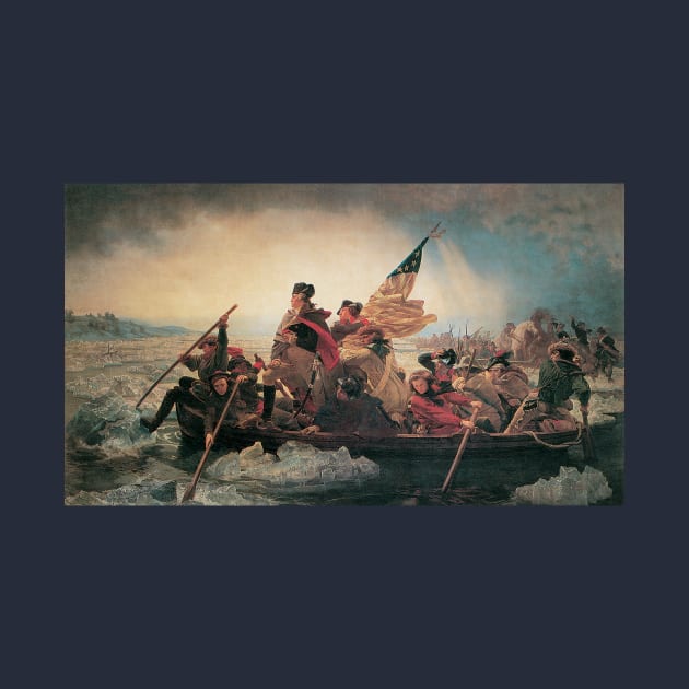 Washington Crossing the Delaware by Emanuel Leutze by MasterpieceCafe