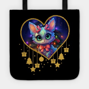 Christmas Cute Cat Tote