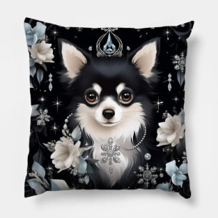 Black And White Chihuahua Pillow