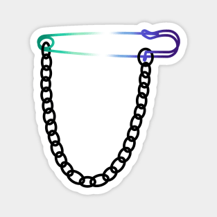 Cisgender MLM Safety Pin Magnet