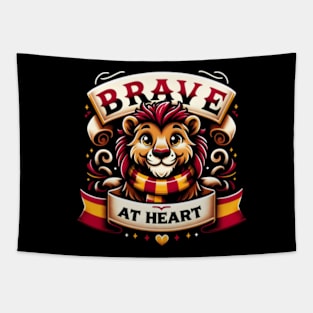 Brave at Heart - Wizard Lion - Fantasy Tapestry