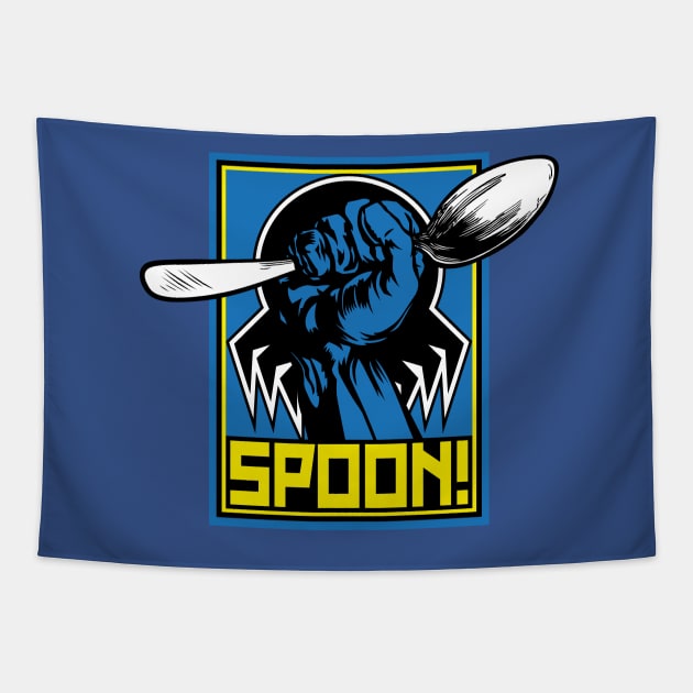 SPOON! Tapestry by d4n13ldesigns