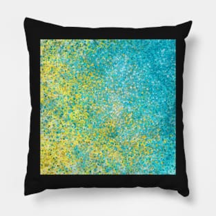 Abstract sea design blue Pillow