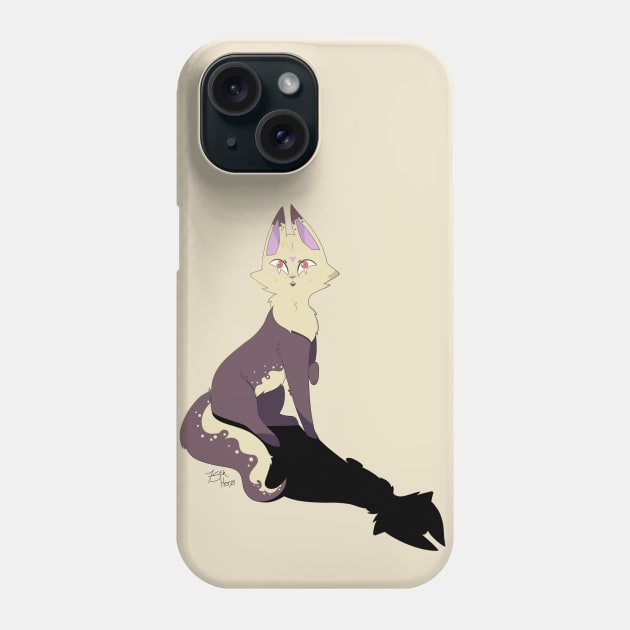 Angry Cat With a Shadow Phone Case by Hero75