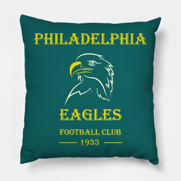 Philadelphia Football Club Pillow by Katrin Moth