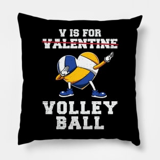 V is for Volleyball - Valentines Day Pillow