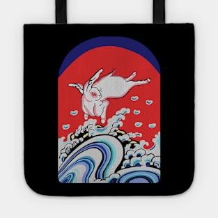 Japanese Edo Era Rabbit Kite Tote