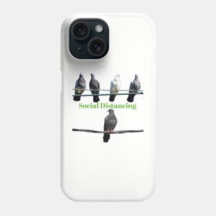 Birds Social Distancing T-shirt Phone Case