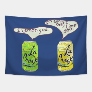 Lemon and Lime La Croix Tapestry