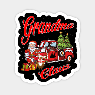 Grandma Claus Santa Car Christmas Funny Awesome Gift Magnet