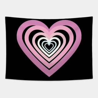 Baby Pink Heart Pattern Tapestry