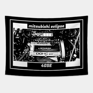 MITSUBISHI ECLIPSE D20 ENGINE (Black Version) Tapestry