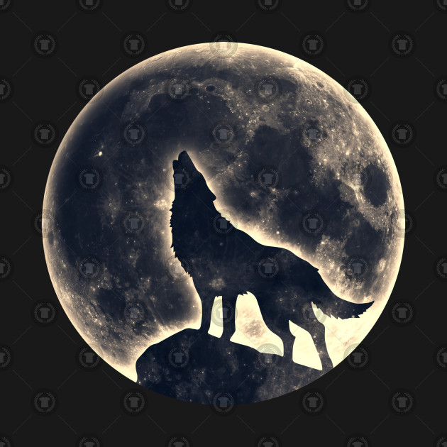 Howling Wolf Full Moon