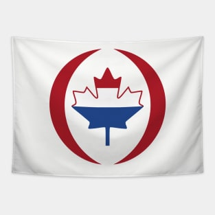 Dutch Canadian Multinational Patriot Flag Series Tapestry