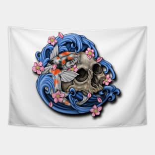 Tsunami Sull and Koi Fish Tapestry