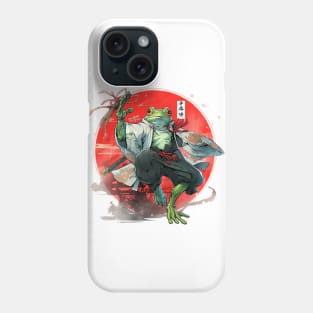 samurai frog Phone Case